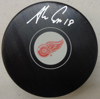 Andrew Copp Autographed Red Wings Souvenir Puck
