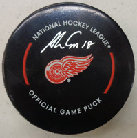 Andrew Copp Autographed Red Wings Game Puck