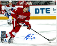 Andrew Copp Autographed Red Wings 8x10 Photo #1