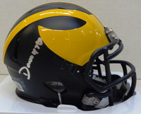 Donovan Edwards Autographed University of Michigan Mini Helmet