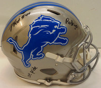 Malcolm Rodriguez Autographed Detroit Lions Speed Authentic Helmet w/ "Rodrigo" & "One Pride"