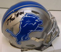Malcolm Rodriguez Autographed Detroit Lions Speed Mini Helmet