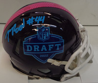Malcolm Rodriguez Autographed 2022 NFL Draft Speed Mini Helmet