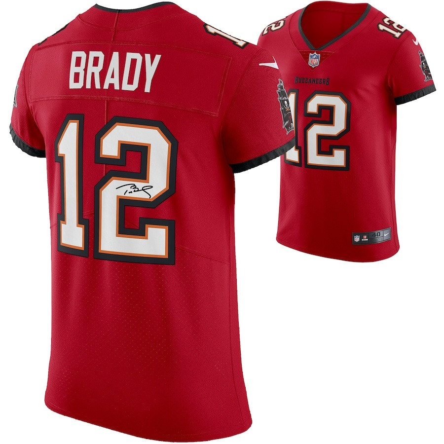 Tom Brady Autographed Buccaneers Red Elite Nike Jersey (Pre-Order) -  Detroit City Sports