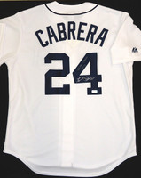 Miguel Cabrera Autographed Detroit Tigers Home Nike Jersey - "Triple Crown 2012" Inscription