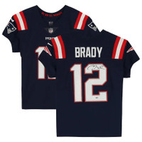 Tom Brady Autographed New England Patriots Nike Elite Jersey - Blue (Pre-Order)