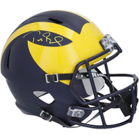 Tom Brady Autographed Replica University of Michigan Speed Helmet (Pre-Order)