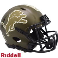 Jamaal Williams Autographed Detroit Lions Riddell Salute To Service Mini Helmet (Pre-Order)