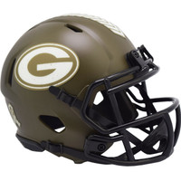 Jamaal Williams Autographed Green Bay Packers Riddell Salute To Service Mini Helmet (Pre-Order)