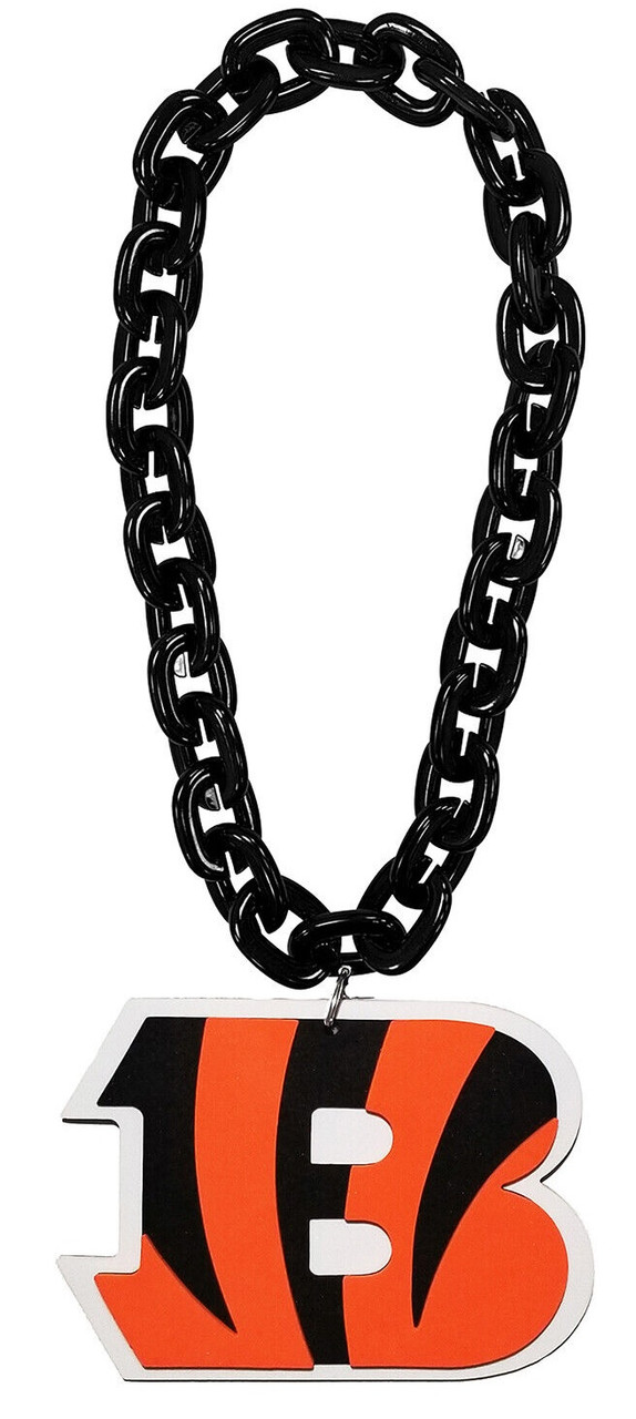 Cincinnati Bengals NFL Fan Chain 10 Inch 3D Foam Necklace - Detroit City  Sports