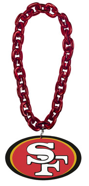 サンフランシスコ・49ers NFL ファンチェーン　fan chain San Francisco 49ers NFL Fan Chain 10 Inch 3D Foam Necklace