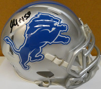James Houston Autographed Detroit Lions Speed Mini Helmet