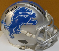 James Houston Autographed Detroit Lions Speed Mini Helmet w/ "THE PROBLEM"