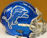 James Houston Autographed Detroit Lions Flash Speed Mini Helmet w/ "THE PROBLEM"
