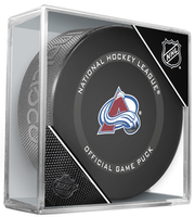 Peter Forsberg Autographed Colorado Avalanche Game Puck (Pre-Order)