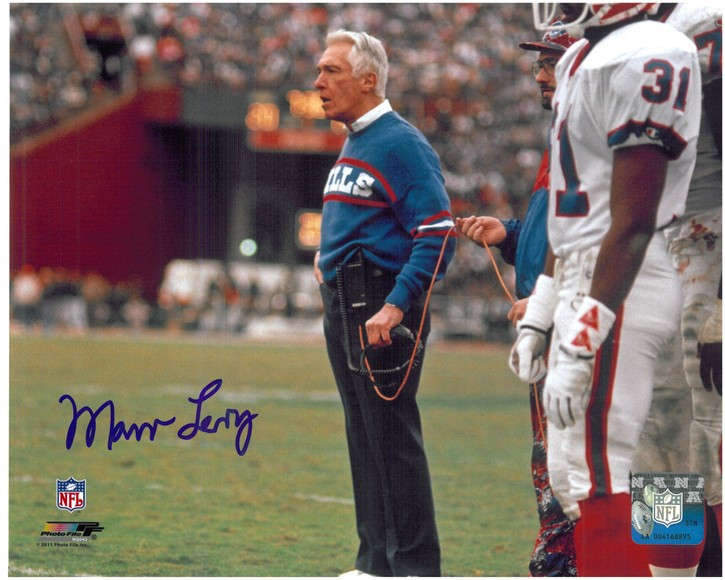 vækstdvale nylon Tilkalde Marv Levy Autographed Buffalo Bills 8x10 Photo #1 - Detroit City Sports