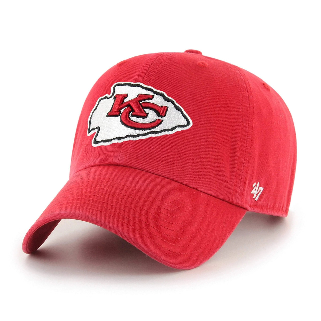 Kansas City Chiefs 47 Brand Clean Up Hat - Detroit City Sports