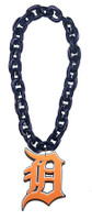 Detroit Tigers Fan Chain 10 Inch 3D Foam Necklace