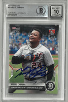 Miguel Cabrera Autographed 10 Grade 500th Homerun Topps Now