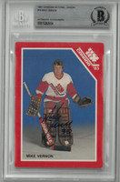 Mike Vernon Autographed 1983 Canadian National Juniors