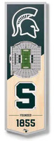Michigan State Spartans 6" x 19" 3D Stadium Banner Wall Art