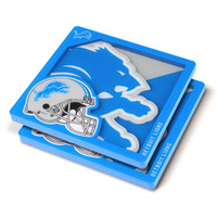 Detroit Lions You The Fan 3D Logo Series Coasters - Set of 2