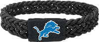 Detroit Lions Aminco Braided Elastic Bracelet - Black