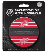 Detroit Red Wings Hockey Puck Media Device Holder Home/Office Phone Tablet Desk