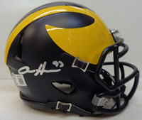 Aidan Hutchinson Autographed University of Michigan Speed Mini Helmet