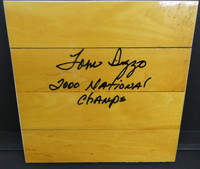 Tom Izzo Autographed Michigan State University Floor Piece(Pine)