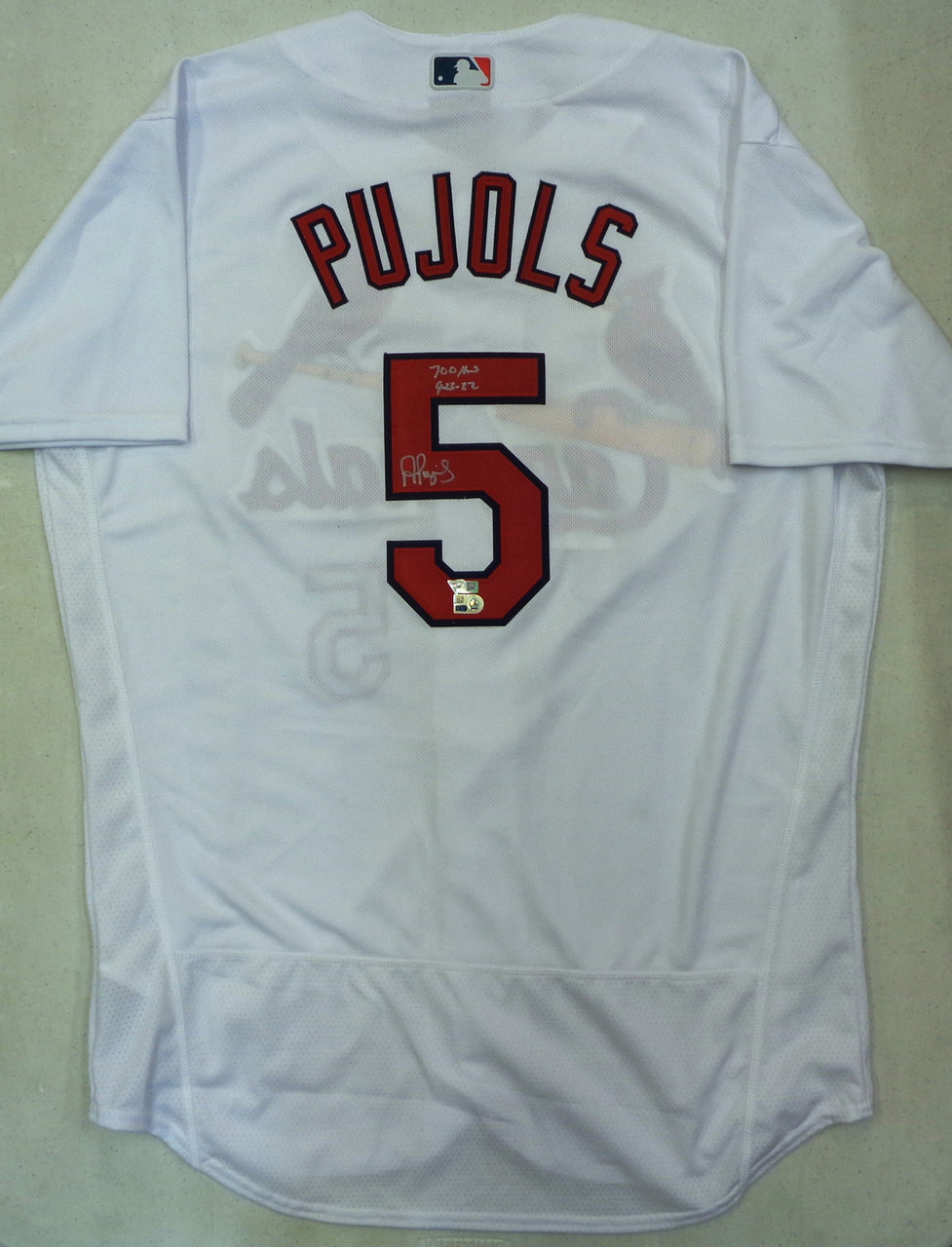 Albert Pujols Autographed St Louis Cardinals Nike Jersey w/ 700