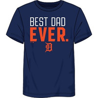 Detroit Tigers Fanatics Best Dad Ever Team T-Shirt - Blue
