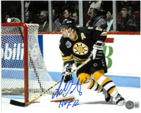 Adam Oates Autographed Boston Bruins 8x10 Photo w/ "HOF 12"