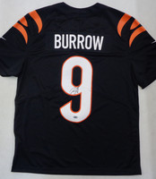 Joe Burrow Autographed Cincinnati Bengals Nike Black Limited Jersey