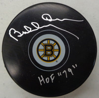 Bobby Orr Autographed Boston Bruins Souvenir Puck w/ "HOF 79"