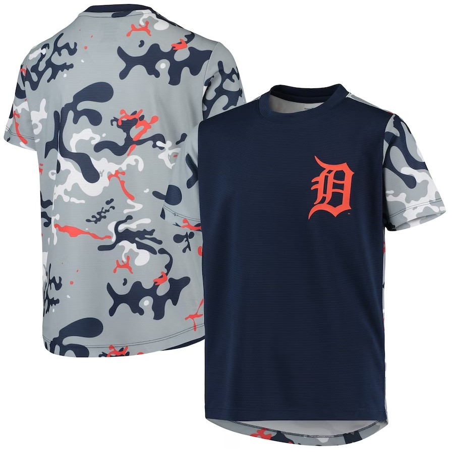 Detroit Tigers Youth Navy/Gray Officials Practice T-Shirt - Detroit City  Sports