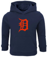 Detroit Tigers Youth Navy Primary Logo Hooded Sweatshirt
