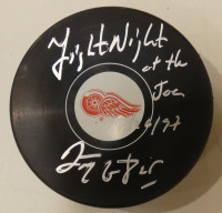 Darren McCarty Autographed Detroit Red Wings Puck w/ "Fight Night at the Joe 3/26/97"