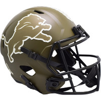 Amon-Ra St. Brown Autographed Detroit Lions Salute to Service Authentic Helmet (Pre-Order)