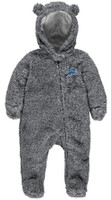 Detroit Lions Newborn and Infant Charcoal Game Nap Fleece Sleeper