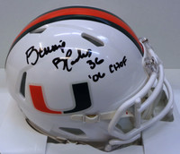 Bennie Blades Autographed University of Miami Speed Mini Helmet w/ "'06 CHOF"