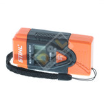 Stihl Wood moisture gauge - 0464 802 0010
Wood: 6 - 42% 
Other Material: 0.2% - 2.0% 
Temperature: 0 - 40°C or 32 - 99°F 
Dimensions: 80mm x 40mm x 20mm 
The meter comes complete with batteries..