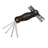 Accessories for chain saw use All models except MS 171, 181, 211, 231, 241, 251,Practical, multi-functional quality tool in a sturdy plastic case with both a 3.5mm (for carburettor adjustments and cleaning grooves) and a 7.0mm slotted screwdriver. Torx blade TX27 and 19-13 and 19-16 spark plug wrenches. Includes a nylon bag and belt loop.