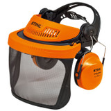 Stihl G500 Nylon Mesh Face/ear protection - 0000 884 0562

Professional combination. Perfect balance. Adjustable straps, fits any head size using the adjustable ratchet system. Ear defenders can be removed for use in summer. Forehead protection with ventilation slots.
