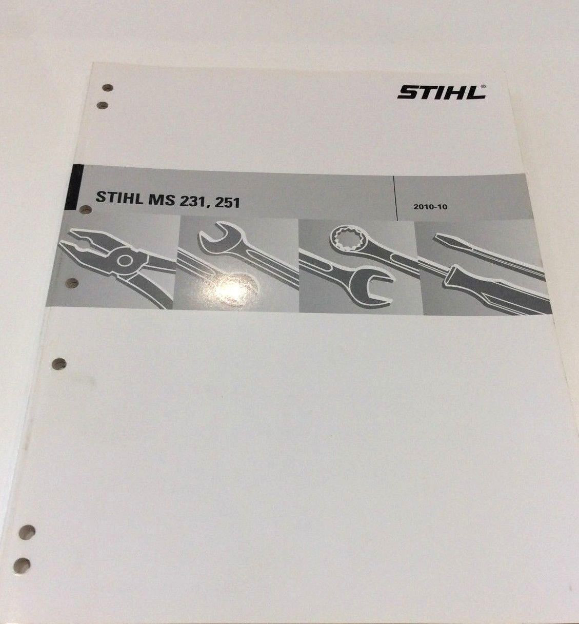 Workshop Service Manual For Stihl M 231 Ms 251 0455 737 0123 Stihl Dl Small Plant Workshop Service Manual For Stihl M 231 Ms 251 0455 737 0123 Stihl Dl Small Plant