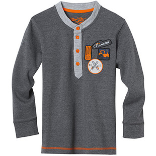 Stihl WILD KIDS long-sleeved shirt (M - 7 - 8yrs) - 0420 400 0328

This long-sleeved shirt is made from a soft, snug cotton blend and kids will love the sewn-on patches featuring cool motifs such as an excavator, a chainsaw and the WILD KIDS logo. Grey marl, 60% cotton, 40% polyester, stand-up collar with contrasting button placket, various cartoon style badges, cuffed sleeves.