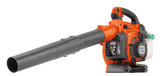 HUSQVARNA 125BVX 28cc Petrol Hand Held Leaf Blower & Vac - HV125BVX

An efficient hand held leaf blower that combines high blowing power with user friendliness making it the perfect petrol blower and garden vacuum for home owners. The Husqvarna 125BVx comes with a both a round and flat nozzle attachments. The round nozzle attachment allows for a broader airstream for clearing wider areas, whilst a flat nozzle attachment increases airstream and directional accuracy when required. This petrol leaf blower is easy to start thanks to its Smart Start technology and is well balanced and easy to manouevre thanks to its in-lined air outlet. A Vac kit is included with the Husqvarna 125BVx to transform your petrol leaf blower into a garden blower vac for added versatility. 

Cylinder displacement = 28 ??³

Air speed  = 76 m/s

Vac bag capacity = 64.35 l

Weight = 4.35 kg