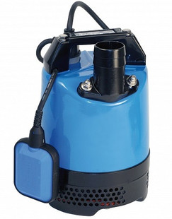 The Tsurumi LB-480 110v 2" Auto Submersible Pump incorporates a dual position outlet port, to enable the user to position the outlet hose horizontally or vertically and avoid it kinking. A combination of a rubber pump chamber, rubber wear plate and a urethane vortex impeller provides excellent wear resistance in site water applications that contain sand and silt in suspension, thus maintaining performance and reliability. They use a 403 stainless steel shaft that is fitted with an ultra hardwearing double mechanical seal (inboard: silicon carbide-silicon carbide) which runs in an oil chamber that has an oil lifter to maintain seal lubrication during operation in any position.