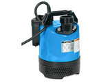 The LB 480 submersible pumps are extremely robust, compact contractor pumps, that have a 50mm / 2" outlet and a tough pressed steel strainer base and body.  They offer excellent durability during periods of continuous use and/or operator abuse.   The LB480 incorporates a dual position outlet port, to enable the user to position the outlet hose horizontally or vertically and avoid it kinking. A choice of either 0.48kW or 0.75kW motors in the range facilitate cost effective pump selection. A combination of a rubber pump chamber and a urethane vortex impeller provides excellent wear resistance in site water applications that contain sand and silt in suspension, thus maintaining performance and reliability.  A 403 stainless steel shaft that is fitted with an ultra hardwearing, silicon carbide, double mechanical seal, (in an oil chamber), with an oil lifter to maintain seal lubrication during operation in any position. This feature, combined with the water and air cooling route to the top outlet, allows the pump to operate for extended periods with little or no water. Considered the 'hire industry standard'. Supplied with 10 metres of heavy duty, H07RN-F rubber power cable.