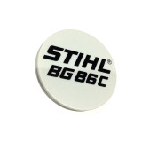 Model Plate Badge BG 86 C for Stihl BG 86 - BG 86 C Petrol Blower - 4241 967 1505